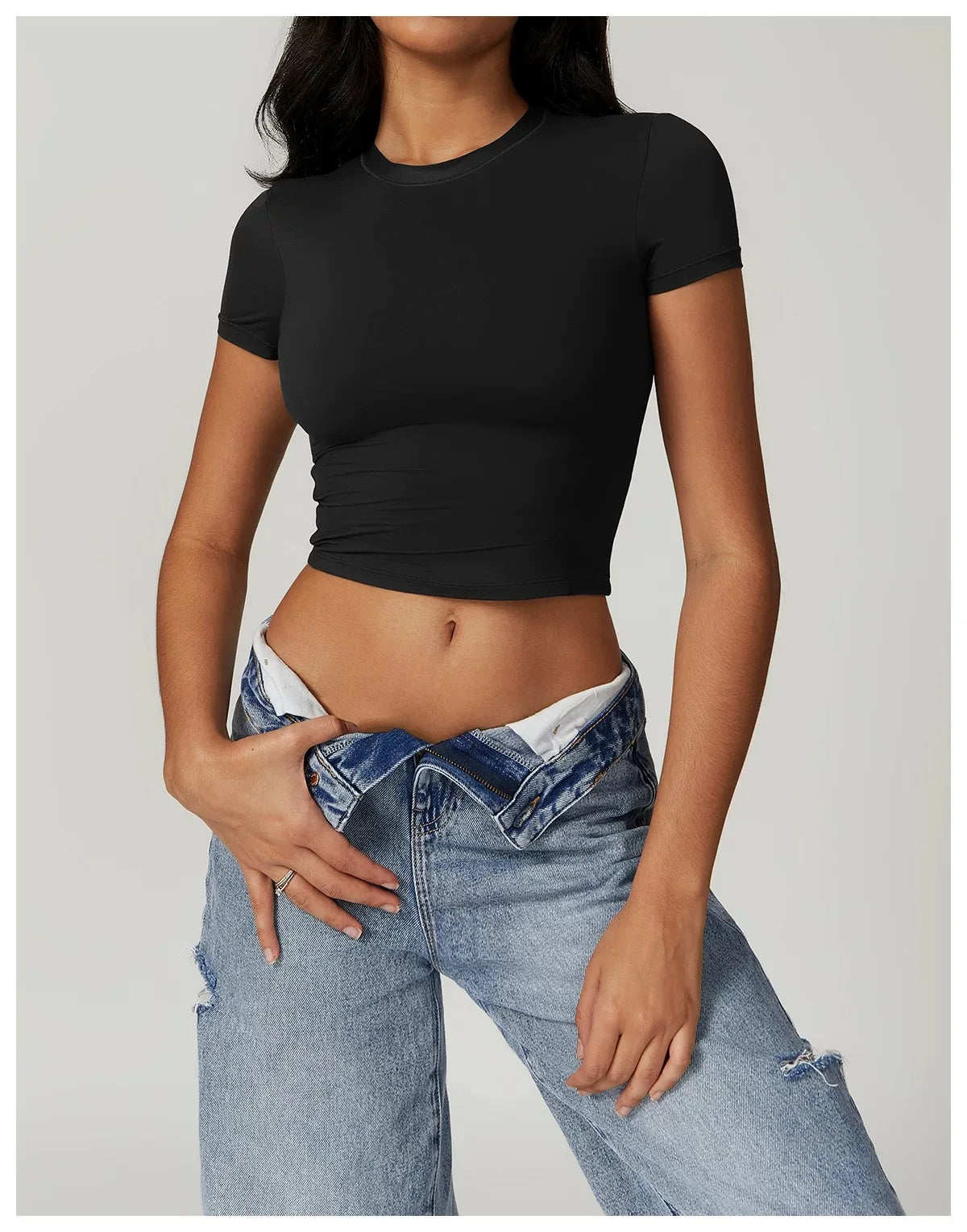 Women Yoga Top Seamless Sport T Shirts Fitness Clothes Short Sleeve Yoga Shirt Gym Top Running Active Wear Sport Top Femme